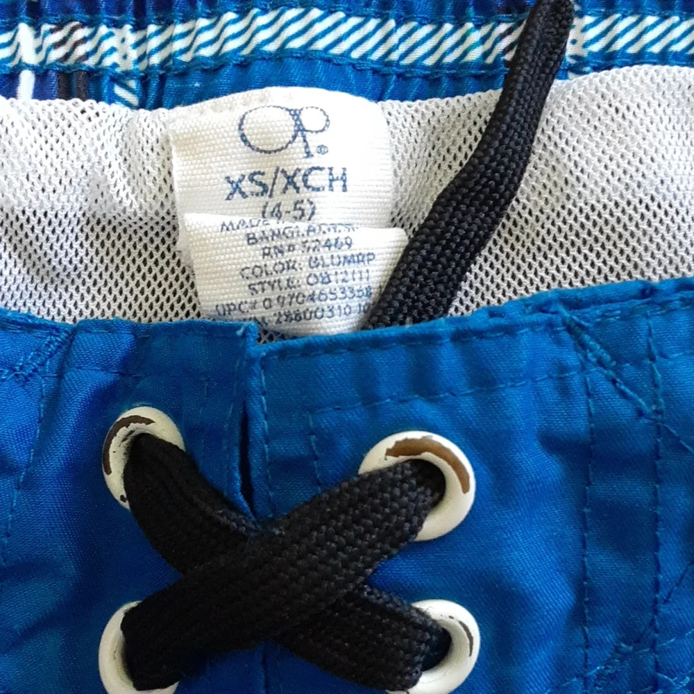 3/$12 boys swim trucks, size xs 4/5 - Picture 3 of 3